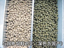 與國(guó)外飼料對(duì)比(深色為國(guó)產(chǎn))