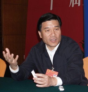 接受本刊記者采訪         攝影/邵慧力