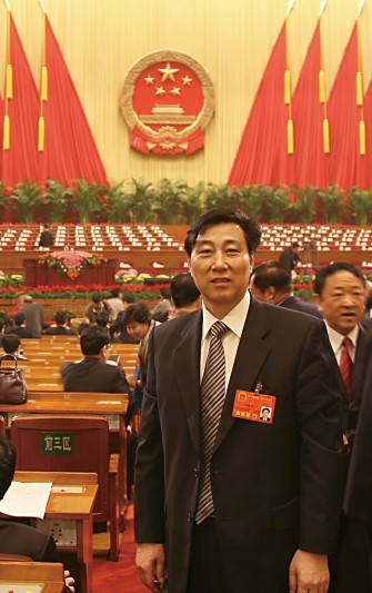 劉錦蘭在人民大會堂 攝影/張建勝