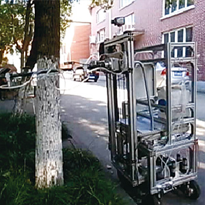 圖3 實(shí)際噴涂過(guò)程