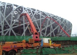 三一設(shè)備在“鳥巢”施工