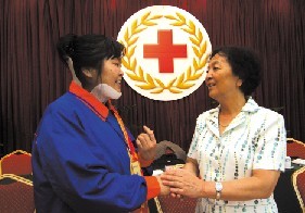 中國紅十字會常務(wù)副會長兼黨組書記江亦曼接見劉貴喜